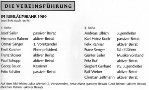 Vereinsführung 1989 Namen